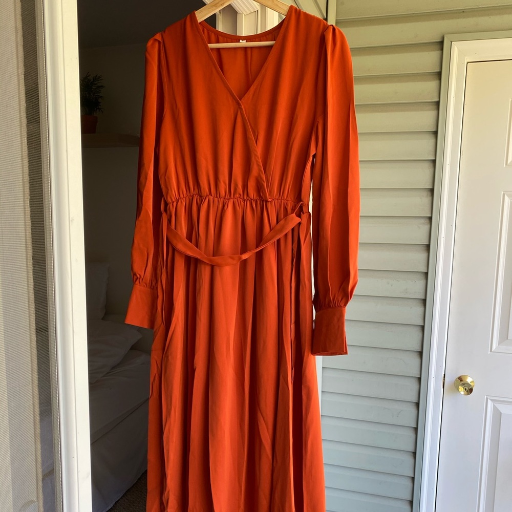 Burt Orange Formal Maxi Dress - Picture 4 of 5